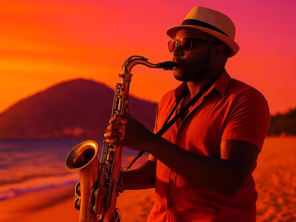 Internationales Jazzfestival Alanya 2025 – Live-Jazz mit Saxophon am Strand