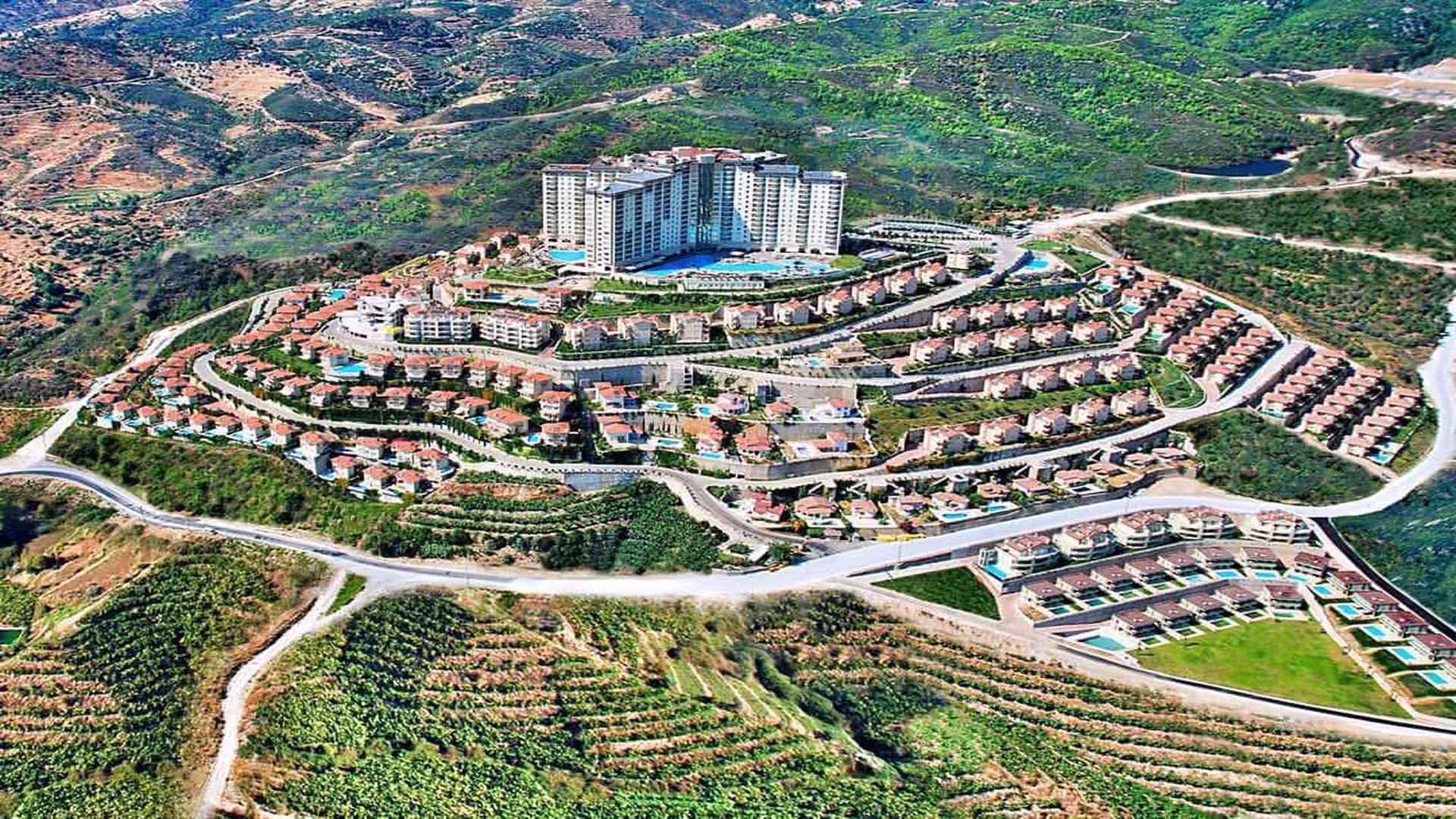 Appartement in Goldcity in Alanya Kargıcak met uitzicht op zee