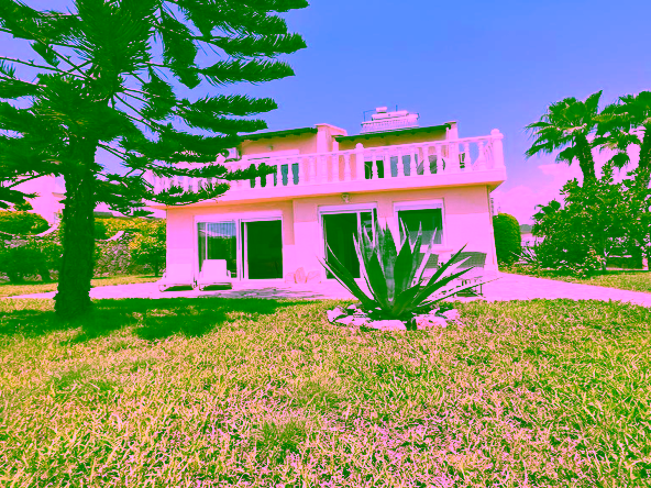 Möblierte Villa mit Meerblick in Alanya Konaklı – 3 Zimmer, Garten und Pool