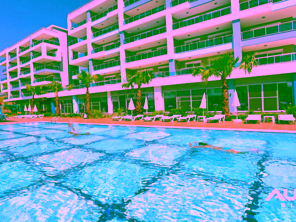 Luxuriöse 2-Zimmer-Wohnung mit Pool in Kestel – Aura Blue Residence in Alanya