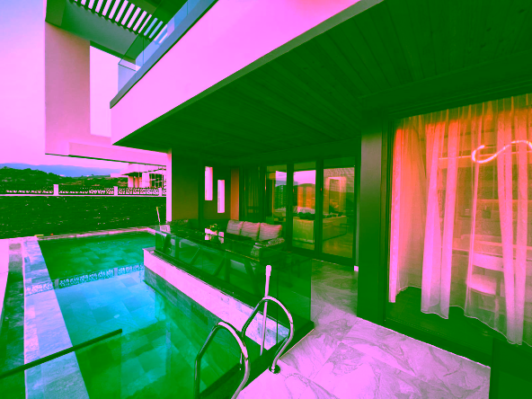 Luxusvilla in Alanya Yeşilöz mit Meerblick, Infinity-Pool und türkischer Staatsbürgerschaft