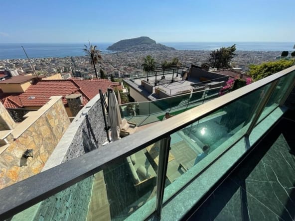 Luxusvilla Alanya Küçükhasbahçe Staatsbürgerschaft mit Meerblick