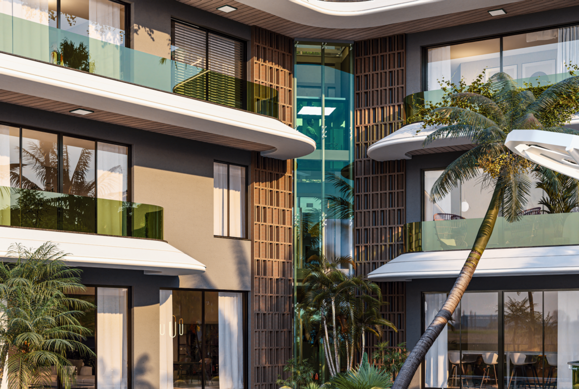 Luxusvilla Alanya – Glasdetails und moderne Architektur der Villa Nehirsu 7