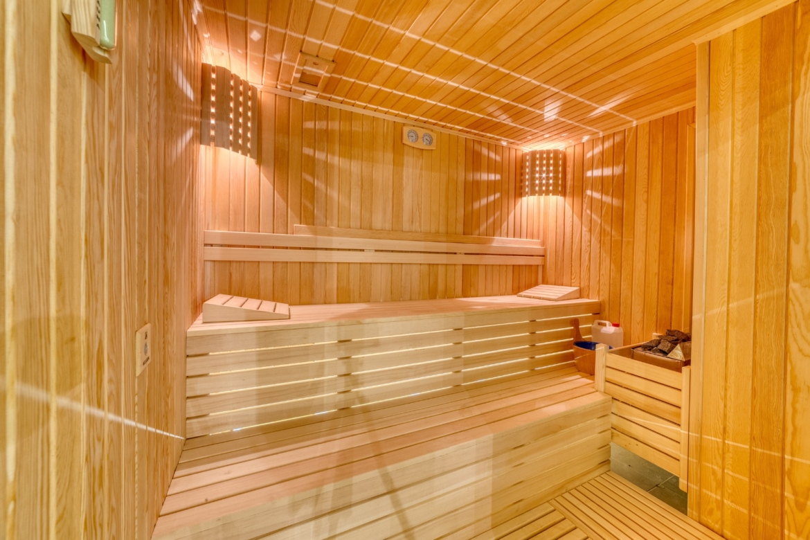 Private sauna in the wellness area of the residential complex in Mahmutlar