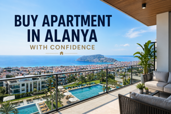 Modern apartment in Alanya with sea view, pool and balcony – ideal for investment and coastal living