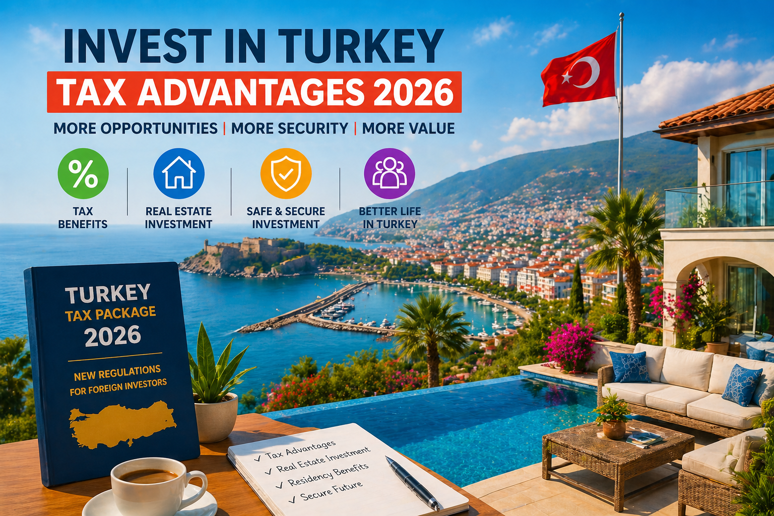 Steuerpaket Türkei 2026 Vorteile für Investoren und Immobilienkäufer in Alanya