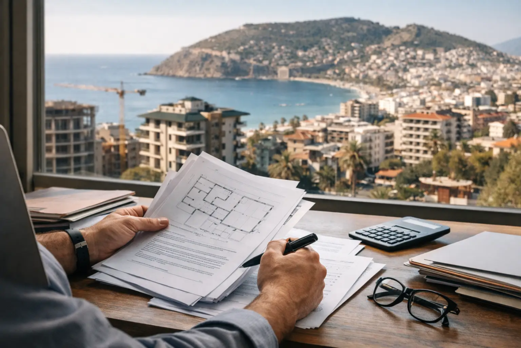 Unterlagen für Immobilienkauf in Alanya prüfen