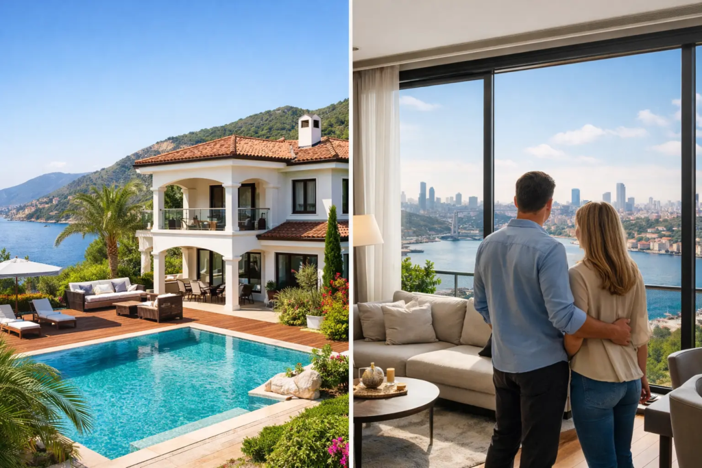 Villa oder Wohnung vergleichen: Was passt besser?